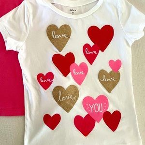 Pair of girls top, size 7, perfect condition